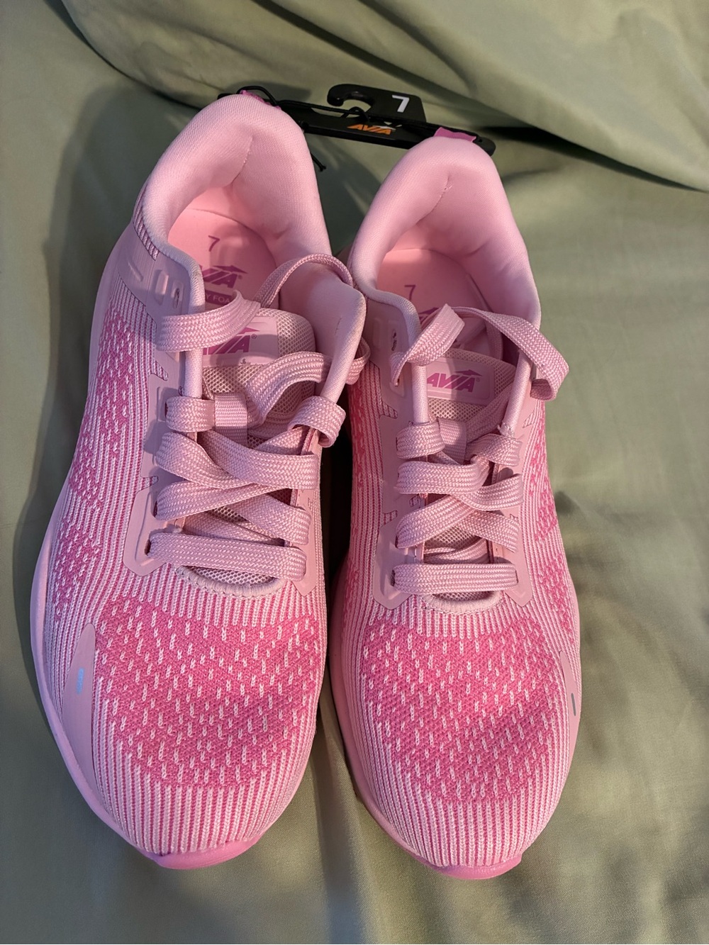 Avia Pink Knit Running Sneakers